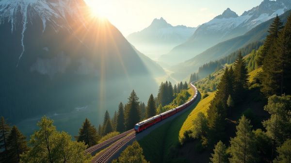 Voyager en train en Suisse pour découvrir des paysages époustouflants