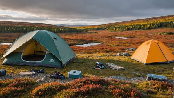 Quels sont les équipements nécessaires pour un camping en région de toundra en automne ?